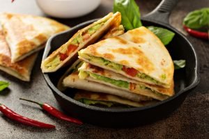 Quesadilla are a staple in Mexican cooking. 