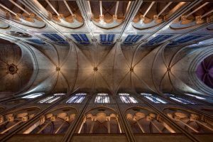 Notre-Dame Pre fire interior rib vault (Photo Credit: Pascal Lemaitre)